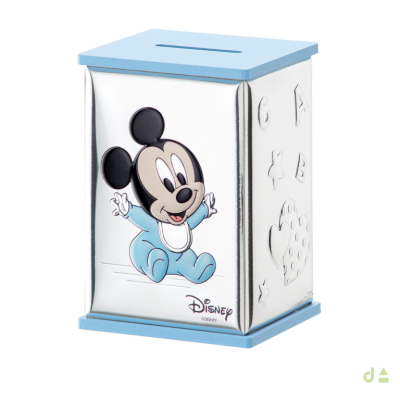 HUCHA MICKEY CELESTE 8X8X11.5CM 1