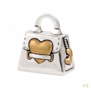 BIBELOT BOLSO  CORAZÓN  COLOR ORO 5X5.5 1