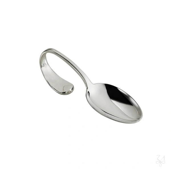 SILVER CURVED CHILD'S SPOON 1