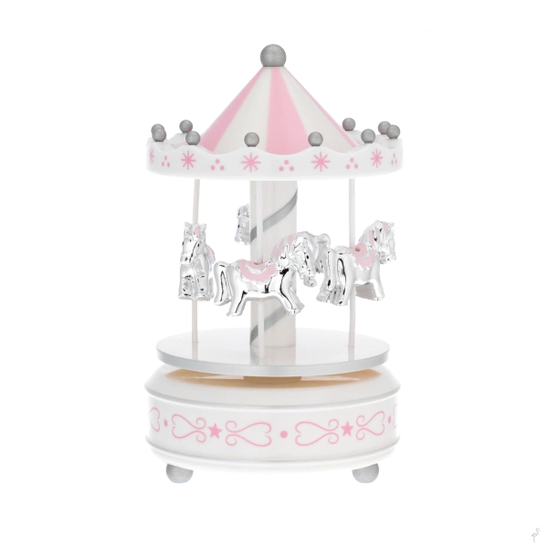 BIBELOT CARRUSSEL CABELLITOS ROSA 2