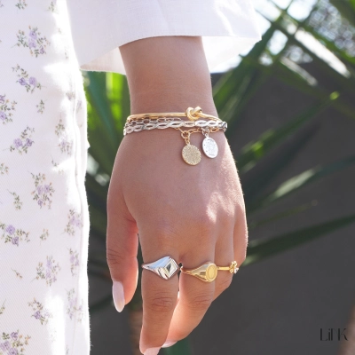 Bracelet Link Misty Style Golden - Mandala 2