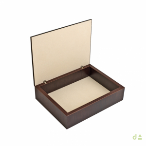 CAJA MADERA 21X16 C/ APLICACIÓN 50 ANIVERSARIO 2