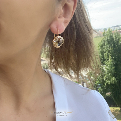 PENDIENTES PLATA + FILIGRANA C/ PIEDRA CRISTAL- MOD. POESIA 2