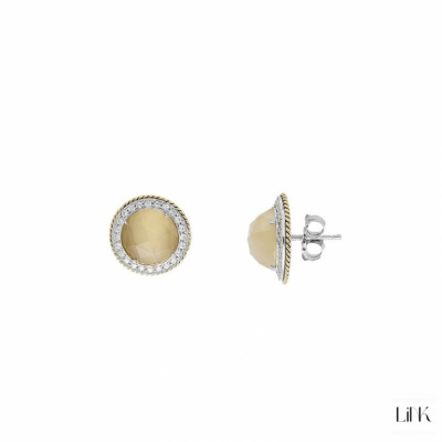 PENDIENTES EN PLATA DE LEY Y ORO - DIANA 1