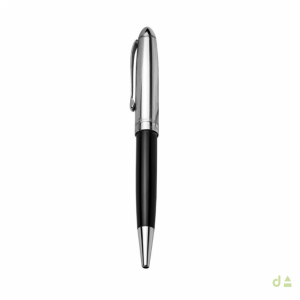 BOLIGRAFO EN PLATA NEGRO 1