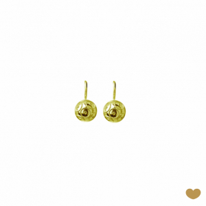 Brincos Passion Gold 19.2k - 4 mm 1