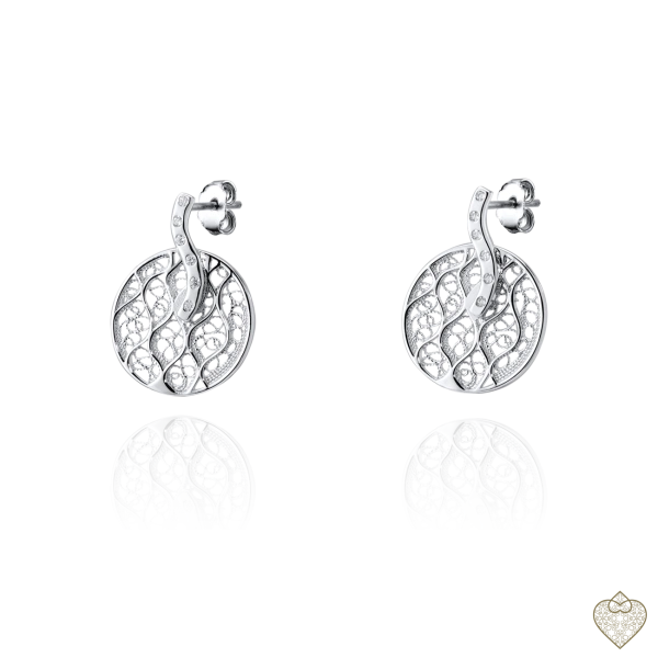 PENDIENTES FILIGRANA EN PLATA C/ CIRCONIAS 2