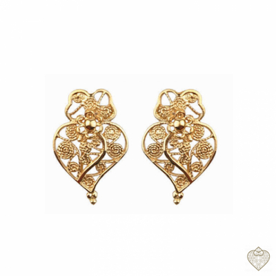 PENDIENTES EN FILIGRANA PLATA - MOD. CORAZON-2CM 1
