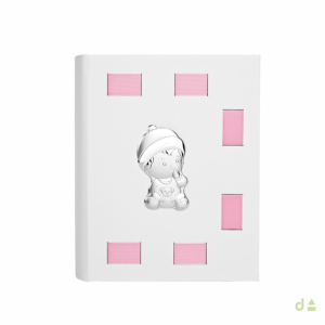 ALBUM 20X25 C/CINTA ROSA - MOD. BABY 1