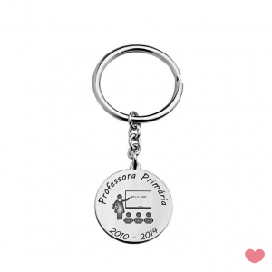 LLAVERO EN PLATA -PERSONALIZABLE PROFESIONES 10