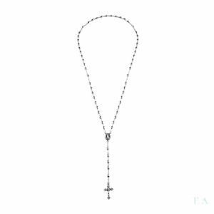 ROSARIO EN PLATA "PIPOS" 4MM 1
