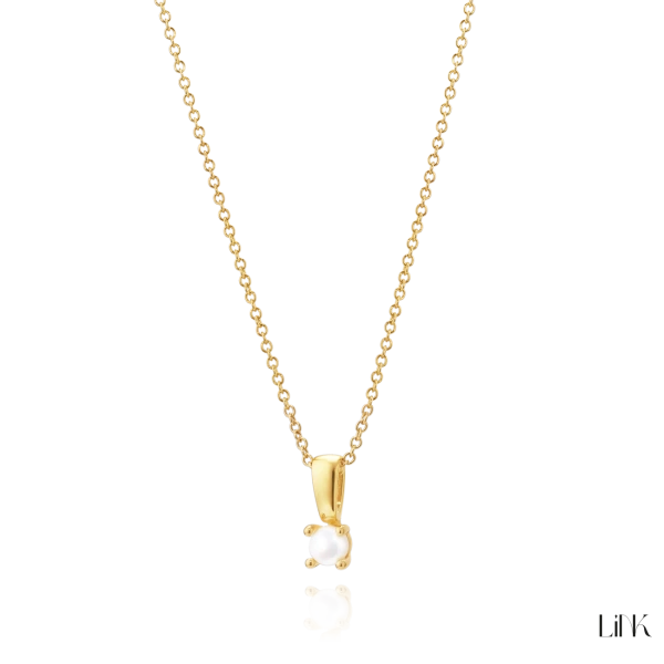 COLLAR LINK C/ PERLA 3