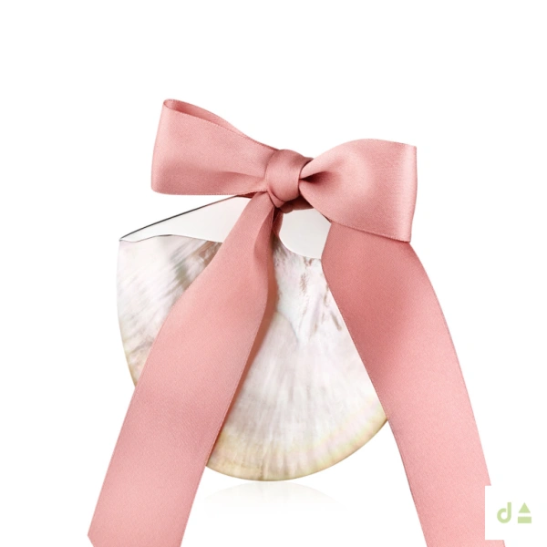 CONCHA BAUTISMO MADREPERLA LAZO ROSA 1