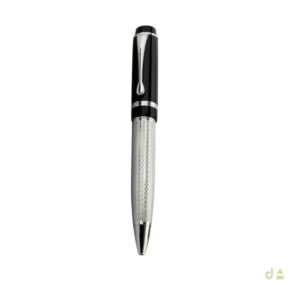 BOLIGRAFO NERO Y PLATEADO 2