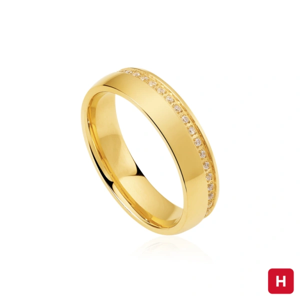 Aliança Hassu Classic Shine 1